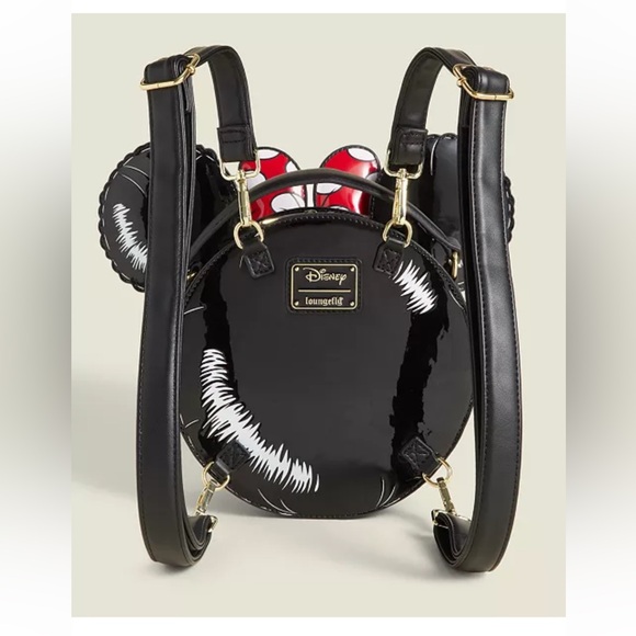 Loungefly Disney Minnie Mouse Parade Balloon Convertible Mini Backpack&Crossbody - Picture 5 of 9